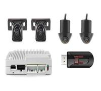 Car Backup Camera Car 3D 360 Degree View Panoramic System Camera Parking Omnidirectional Monitor Video Recorder DVR Car Camera(3DP-1 with 128G USB)