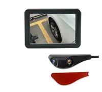 Car Backup Camera Car Internal Dual Lens 5 Inch Side View DVR Mirror Digital Display Monitor Blind Spot Camera With CH1/CH2 Button Switch Reversing Camera(Left Side Black)