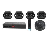 Car Backup Camera For RV Touring Car Motorhome AI 360 Panoramic 3D View Camera Car System AHD 1080P With AI Intelligent Recognition Car Camera(B with Calibration 64G)