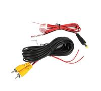Car Backup Camera Reverse Camera Video Cable Replacement for Car Rear View Parking Universal 6M Wire Match With Multimedia Monitor With Power Cable 18.5mm Saw(20mm Saw)