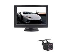Car Backup Camera Reversing 5 Inch Car Monitor TFT LCD 5" HD Digital 16:9 800 * 480 Screen 2 Way Video Input View Camera DVD VCD(204-IR Camera)