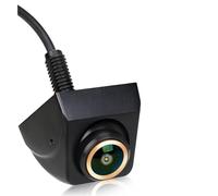 Car Backup Camera Reversing AHD Backup/Front/Side View Camera With Gold Rim, 1080P Reverse Rear Cam With Night Vision And Parking Guide Lines