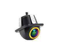 Car Backup Camera Reversing Dynamic Trajectory Reverse Camera With 170° Fisheye Lens CCD Sensor Full Color Night Vision & Auto-Adjusting Guidelines(White)