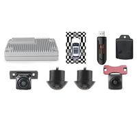 Car Backup Camera Universal 360 Degrees Panoramic All Around View Camera Car View System Parking Monitor 1080P 307 WDR Car Camera(360 with 32G USB)(With Calibration)