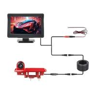 Car Backup Camera Waterproof Night Vision Car Brake Light Reverse Camera With 4.3-Inch Car Display Screen For Opel For Vivaro 2014(Desktopdisplaycamera)