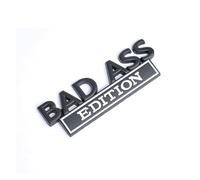 Car Bad Ass Edition Emblem Sticker Decals Auto Motorcycle Truck Styling 3D Mudguard Badge Decoration Accessories(Black White)