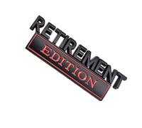 Car Badge Retirement Edition - 3D Metal Stickers, Vehicle Emblem, Chrome Plated Sticker With Self Adhesive Back|Premium Automotive Decoration For SUV Truck Tailgate Trunk Door Ka