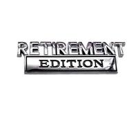 Car Badge - Retirement Edition Car Decals, 3D - Metal Vehicle - Exterior Sticker | Decorative Badge Accessories for SUV - Car Truck Door Hood Tailgate Suitcase Automatic - Lovers Collector's
