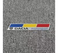 Car Badges for Dacia Duster, Car Steering Wheel Logo Decal Sticker Bonnet Front and Rear Logo Cover Decoration,C