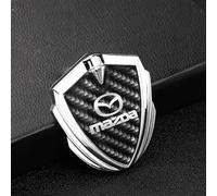 Car Badges for Mazda CX-3/CX-4/CX-5 CX-30 CX-60,6cm X 6.5cm Replace Emblem Logo Sticker for Steering Wheel/Bonnet Front and Rear and Trunk Logo Key Remote Control Emblem Accessories(1 Psc)