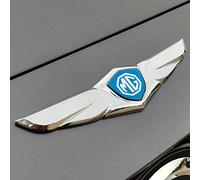 Car Badges for MG HS 2020 2021 2022 2023, Car Steering Wheel Logo Decal Sticker Bonnet Front and Rear Logo Cover Decoration,B