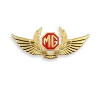 Car Badges for MG MGGT MGRX5 MGRX8 MGHS MGZS MGZX MG3 MG5 MG6, Car Steering Wheel Logo Decal Sticker Bonnet Front and Rear Logo Cover Decoration,A