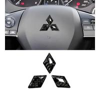 Car Badges for Mitsubishi L200 5(V) Double Cab 2015-2018,Replace Emblem Logo Sticker Car Emblem Badge 3D Decoration Sticker for Bonnet Front and Rear and Trunk Logo,Black-