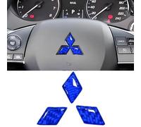 Car Badges for Mitsubishi L200 5(V) Double Cab 2015-2018,Replace Emblem Logo Sticker Car Emblem Badge 3D Decoration Sticker for Bonnet Front and Rear and Trunk Logo,Blue-