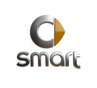 Car Badges for Smart Forspeed Forjeremy Escooter Roadster Prix Fortwo Forfour, Replace Emblem Logo Sticker Car Emblem Badge 3D Decoration Sticker for Bonnet Front and Rear and Trunk Logo