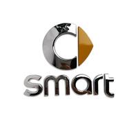 Car Badges for Smart Forspeed Forjeremy Escooter Roadster Prix Fortwo Forfour, Replace Emblem Logo Sticker Car Emblem Badge 3D Decoration Sticker for Bonnet Front and Rear and Trunk Logo