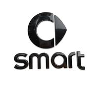 Car Badges for Smart Forspeed Forjeremy Escooter Roadster Prix Fortwo Forfour, Replace Emblem Logo Sticker Car Emblem Badge 3D Decoration Sticker for Bonnet Front and Rear and Trunk Logo