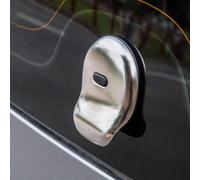 Car Badges for Smart Fortwo III cabrio (A453) 2015-2025, Replace Emblem Logo Sticker Car Emblem Badge 3D Decoration Sticker for Bonnet Front and Rear and Trunk Logo,Silver