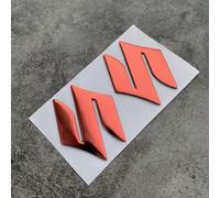 Car Badges for Suzuki Celerio, Exquisite Car Stickers Emblem Badge Decal Logo Automobiles Logo 3D Decoration Sticker,Red