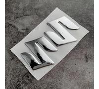 Car Badges for Suzuki S-Presso Swace Swift SX4 S-Cross Vitara Xbee, Exquisite Car Stickers Emblem Badge Decal Logo Automobiles Logo 3D Decoration Sticker,Silver