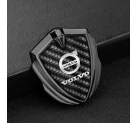 Car Badges for Volvo C30/70 V40/60/90,6cm X 6.5cm Replace Emblem Logo Sticker for Steering Wheel/Bonnet Front and Rear and Trunk Logo Key Remote Control Emblem Accessories(1 Psc),Black