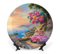 Car Balloon Bone China Decorative Plate Ceramic Plates