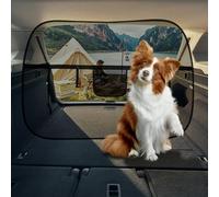 Car Barrier Net for Dogs, Car Partition Net for Dogs, Car Net for Dogs, Trunk Network, Universal Protection for Dogs, for Rear Seat, Truck, SUV, 159 x 107 cm