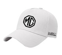Car Baseball Cap for MG Marvel R 2021 2022 2023, Car Logo Cap Breathable Adjustable Sports Cap Casual Sun Visor Hat for Running & Golf Outdoor Activities Unisex Hat Accessories,White