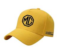 Car Baseball Cap for MG Marvel R 2021 2022 2023, Car Logo Cap Breathable Adjustable Sports Cap Casual Sun Visor Hat for Running & Golf Outdoor Activities Unisex Hat Accessories,Yellow