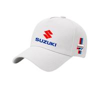 Car Baseball Cap for Suzuki XL7 2006-2009, Baseball Hat Suzuki Baseball Cap Hat Adjustable Cotton Baseball Cap for Men and Women Car Logo Embroidered Hat Accessory,White-A