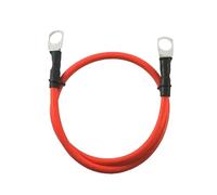 Car Battery Cable Silicone Wire With Lug Ring M6 M8 M10 Terminal Cable Black Red Wire 8AWG 6AWG 4AWG 0AWG For Inverter Battery(Red,M10-M10_8 AWG - 8.3MM2_50CM-1.64FT)