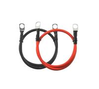 Car Battery Cable Silicone Wire With Lug Ring M6 M8 M10 Terminal Cable Black Red Wire 8AWG 6AWG 4AWG 0AWG For Inverter Battery(Black and Red,M8-M8_8 AWG - 8.3MM2_50CM-1.64FT)