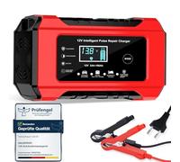 Car Battery Charger 12 V 6 A, HAUSPROFI Car Battery Charger with Repair Function & Winter Mode, Trickle Charger for Car, Motorcycle, AGM, Gel Battery