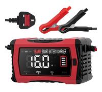 Car Battery Charger 12V, 16A 6V/12V/24V Automatic Smart Charger Car Battery