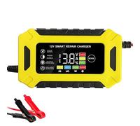 Car Battery Charger,6 AMP,12V Smart Battery Trickle Charger Automotive 12V Battery Maintainer Desulfator for Car Truck Motorcycle Lawn Mower Marine Lead Acid Batteries
