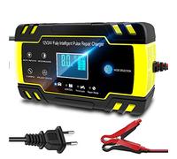 Car Battery Charger, Car Battery Chargers 12V-24V 8A Full Automatic Car Battery Charger Power Pulse Repair Chargers Wet Dry Battery-chargers Digital Display