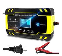 Car Battery Charger, Car Battery Chargers 12V-24V 8A Full Automatic Car Battery Charger Power Pulse Repair Chargers Wet Dry Battery-chargers Digital Display