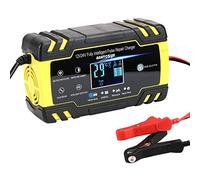 Car Battery Charger, Car Battery Chargers Full Automatic Car Battery Charger Pulse Repair 12V-24V 8A Digital Display Wet Dry Battery-chargers Power Charging