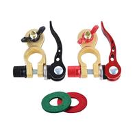 Car Battery Clamps - Quick Release Copper Terminal Connector Set, 12V 24V Car Wire Ends with Steel Clamping Design | Electric Accessory