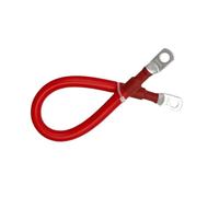 Car Battery Connection Line Cable 0 2 4 6 8 AWG Soft Silicone Tinned Copper Wire With M8 Connecting Piece For Inverter Solar(M8-Red,50CM_0 AWG)