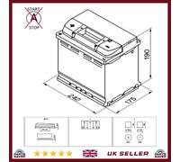 Car Battery D39 Varta 078 610A 63Ah 5Yr Warranty 242x175x190 Silver Dynamic