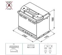 Car Battery D39 Varta 078 610A 63Ah 5Yr Warranty 242x175x190 Silver Dynamic