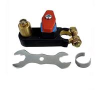 Car Battery Disconnect Switch 12V 24V Negative Terminal Isolator with Voltmeter Display Master Power Cut Off Anti Drain for Car Truck RV SUV Van Vehicle(GALVANIZED)