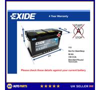 Car Battery EA900 Exide 980920077 71751149 71751150 9823208 A0009823208 115TE