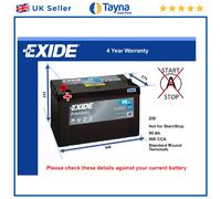 Car Battery EA955 Exide 250 800A 95Ah 4Yr Warranty 306x173x222 Premium