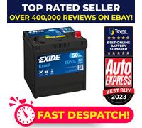 Car Battery EB504 Exide 004L 360A 50Ah 4Yr Warranty 200x173x222 Excell