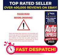 Car Battery EB558 Exide G75SE 56010GUG Genuine Top Quality Guaranteed New