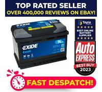 Car Battery EB741 Exide 096R 680A 74Ah 4Yr Warranty 278x175x190 Excell