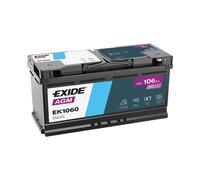 Car Battery EK1060 Exide AGM 12V 106Ah 950CCA Type AGM020 7P0915105D 000915105CF