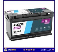 Car Battery EK960 Exide 50538368 000915105CE 2D0915105C 2TA915105A 3D0915105G